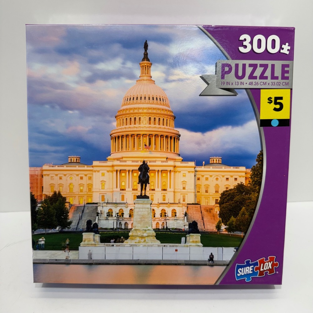Sure-Lox US Capitol Building Washington DC 300 Piece Jigsaw Puzzle 88341-7 New